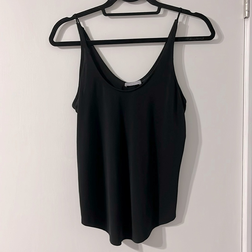 Zara Black Camisole Tank Top Semi Sheer Small